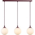 Lampa wisząca na przewodzie COSMO 3xE14/10W/230V czerwona/biała